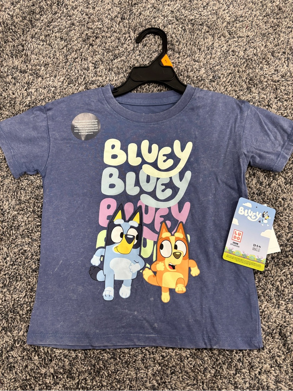 Bluey Graphic Tee for Kids - Navy Blue
